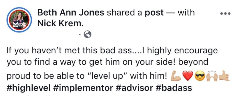 Nick Krem Testimonial